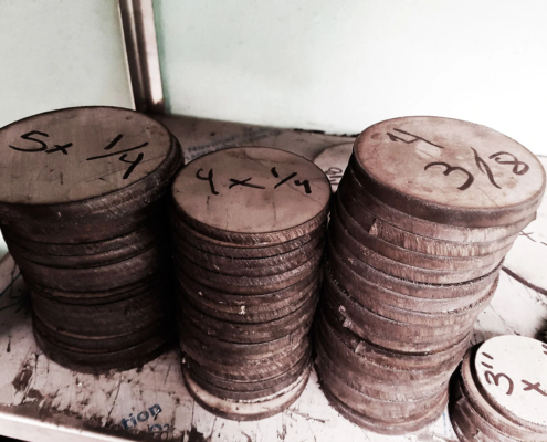 Disco de acero inxoidable cortado en plasma