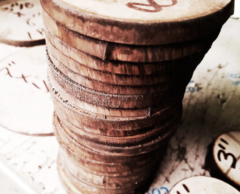 Disco de acero inxoidable cortado