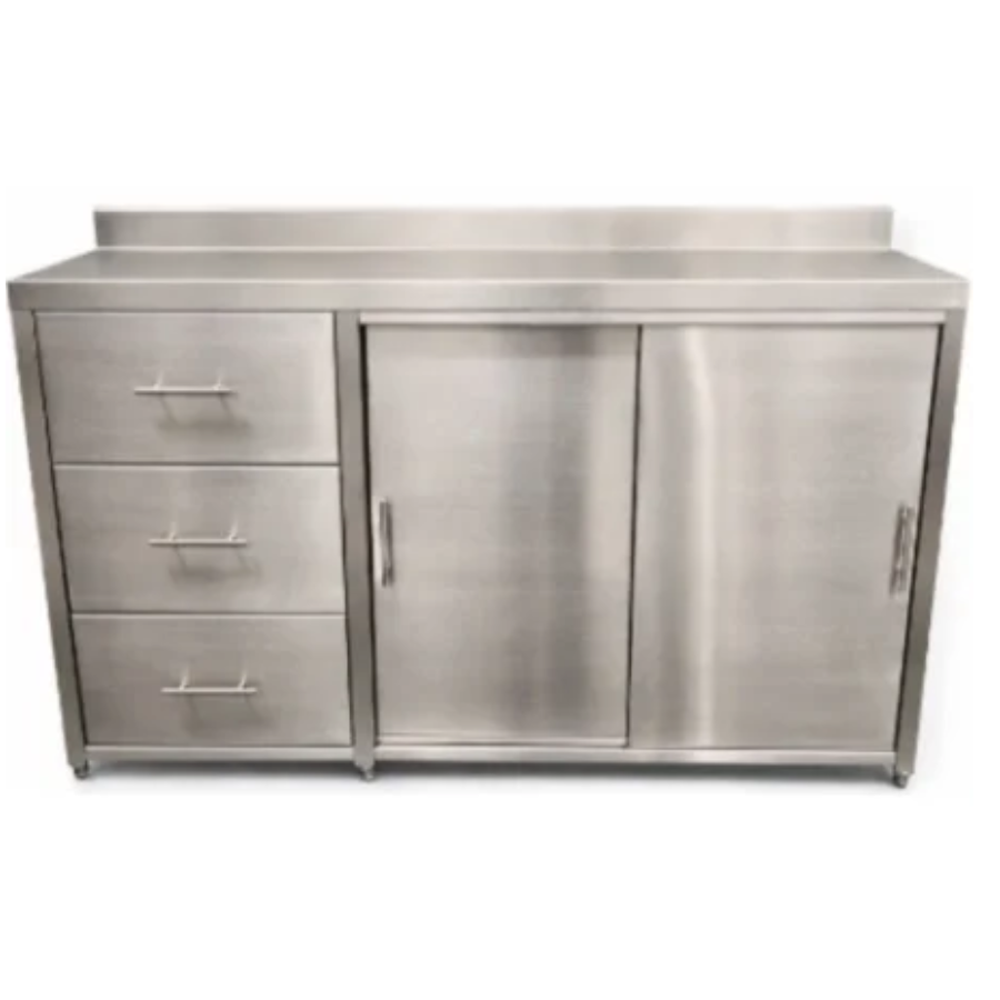 12.- Gabinete con 3 Cajones y 2 Puertas Corredizas (1)
